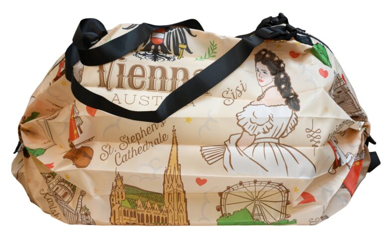 Duffle-Bag Vienna Doodles, Faltbare Tasche, Art.Nr. F-D-BAG01