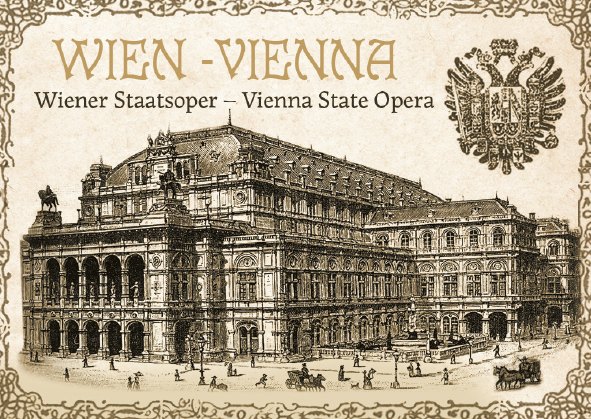 Art.Nr. PO-055 Staatsoper sepia