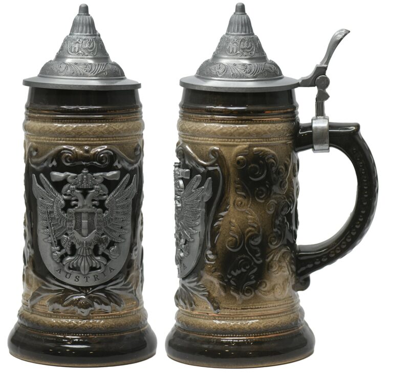 Bierkrug schwarz 24 cm, Art.Nr. S19428L