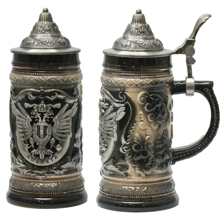 Bierkrug schwarz 19 cm, Art.Nr. S19428M