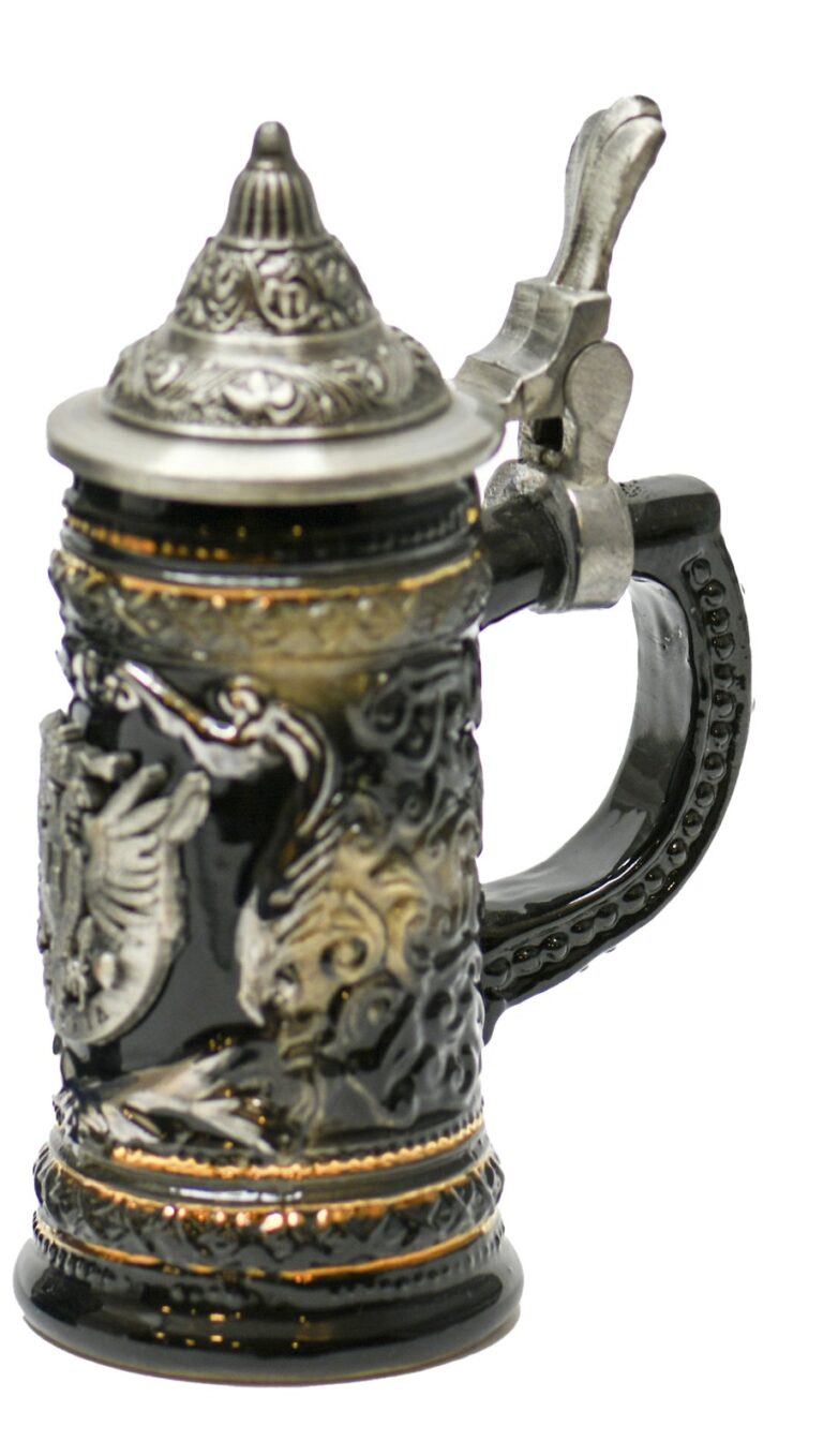 Bierkrug schwarz 10 cm, Art.Nr. S19428M