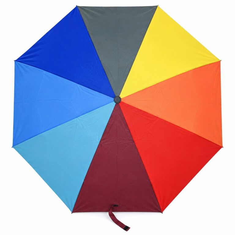 Regenbogen Taschenschirm, Art.Nr. U15011
